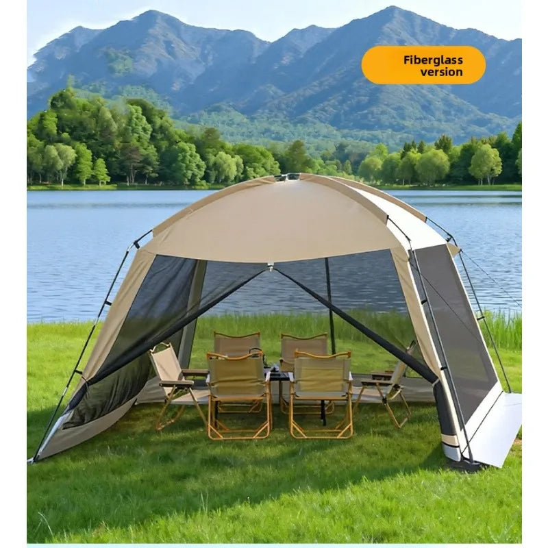 Large Outdoor Tent Canopy Sunshade Screen Gazebo Portable Mosquito Proof Camping Shelter