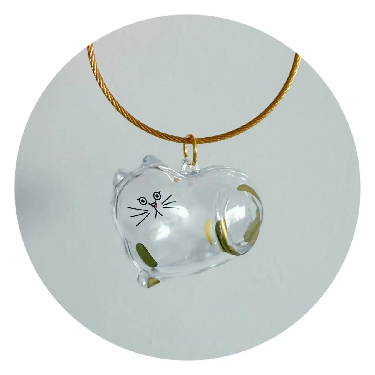 Transparent Pet Hair Keepsake Container Creative Handmade Cat Hair Pendant for Pet Hair Portable Keychain DIY Pendant Accessory