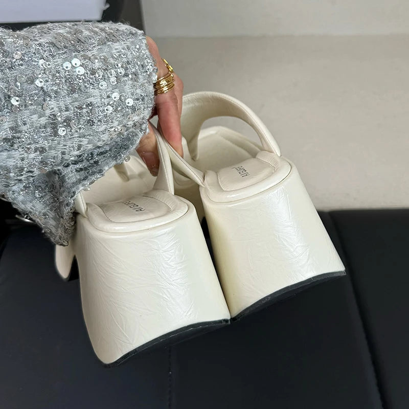 Pumps Flip Flops Slippers Shoes For Ladies New 2026 Female Footwear Platform Wedges Women Slippers Fashion Slides Heels  Shoes