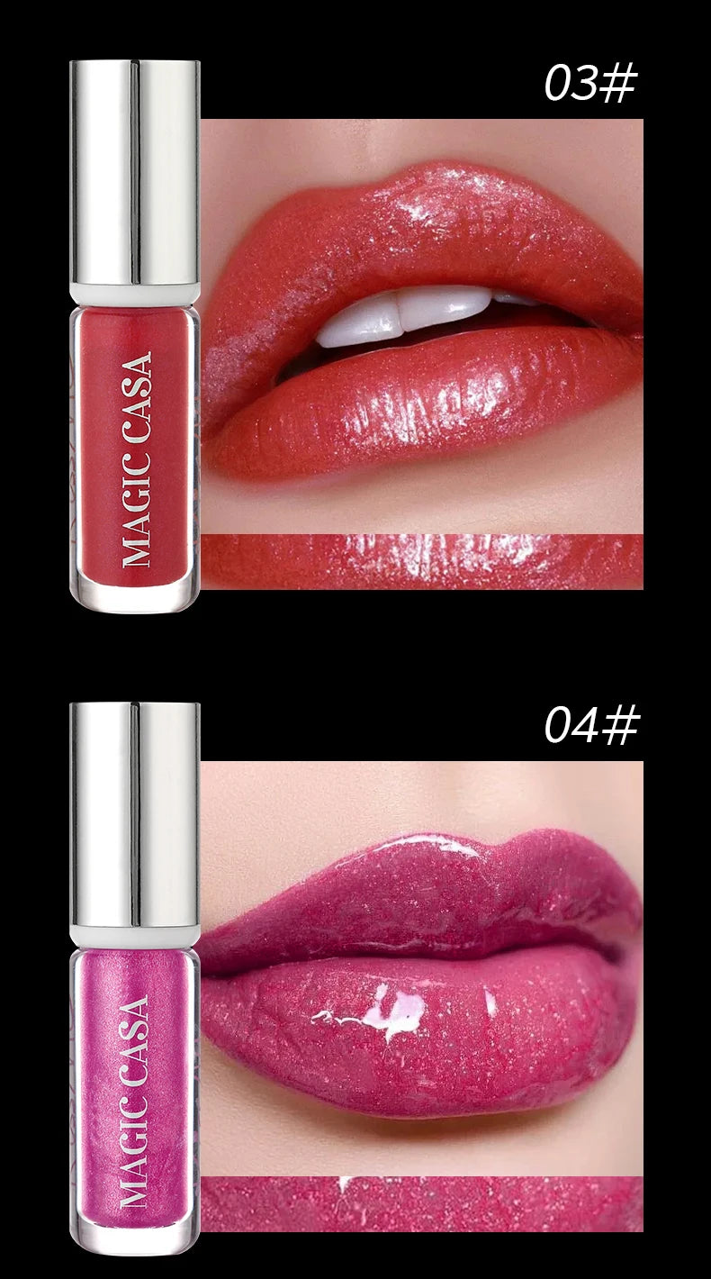 Diamond Pearlescent Vampire Lip Gloss Long Lasting Moisturizing Waterproof Non Fade Halloween Makeup Shimmer Lipstick
