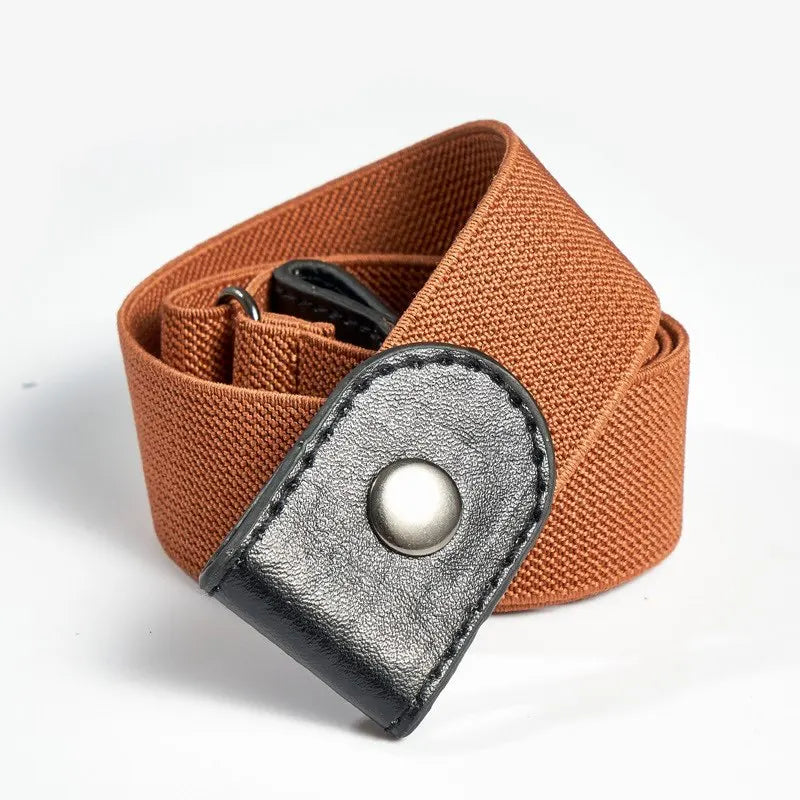 Buckle-Free Belt for Women Girls Jeans Pants Dress No Buckle Stretch Elastic Waist Belt, No Bulge, No Hassle Belts