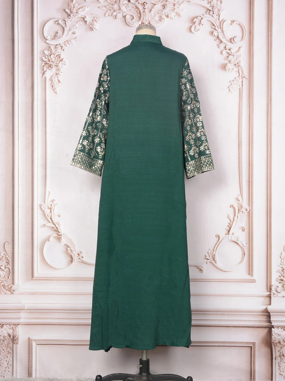 Women Elegant Dresses Eid Muslim Sequins Maxi Dress Jalabiya Morocco Party Robe Evening Dresses Dubai Abaya Kaftan Arab Vestidos