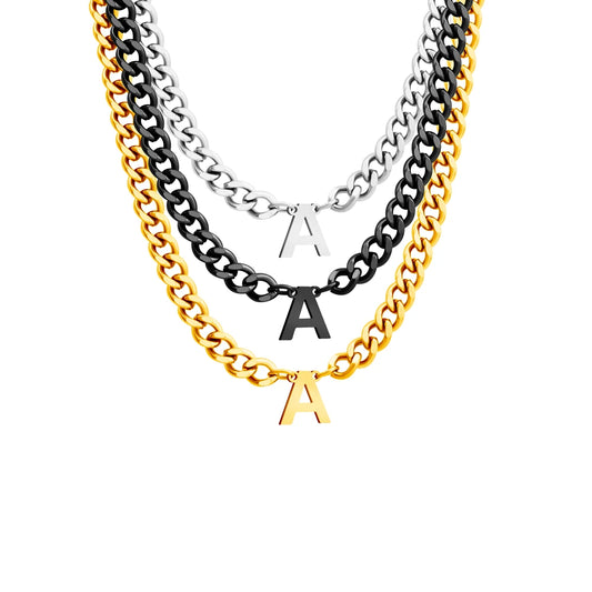 Initial Necklace Chain Initial Necklace Personalized Letter Initial Necklace Rope Chain Necklace With Initial чокер из бисера