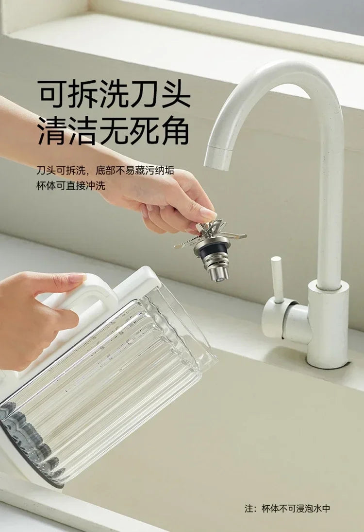 220V High-Speed Blender with Heating Function, Multi-Functional Food Processor, Detachable, Quiet Design BCA