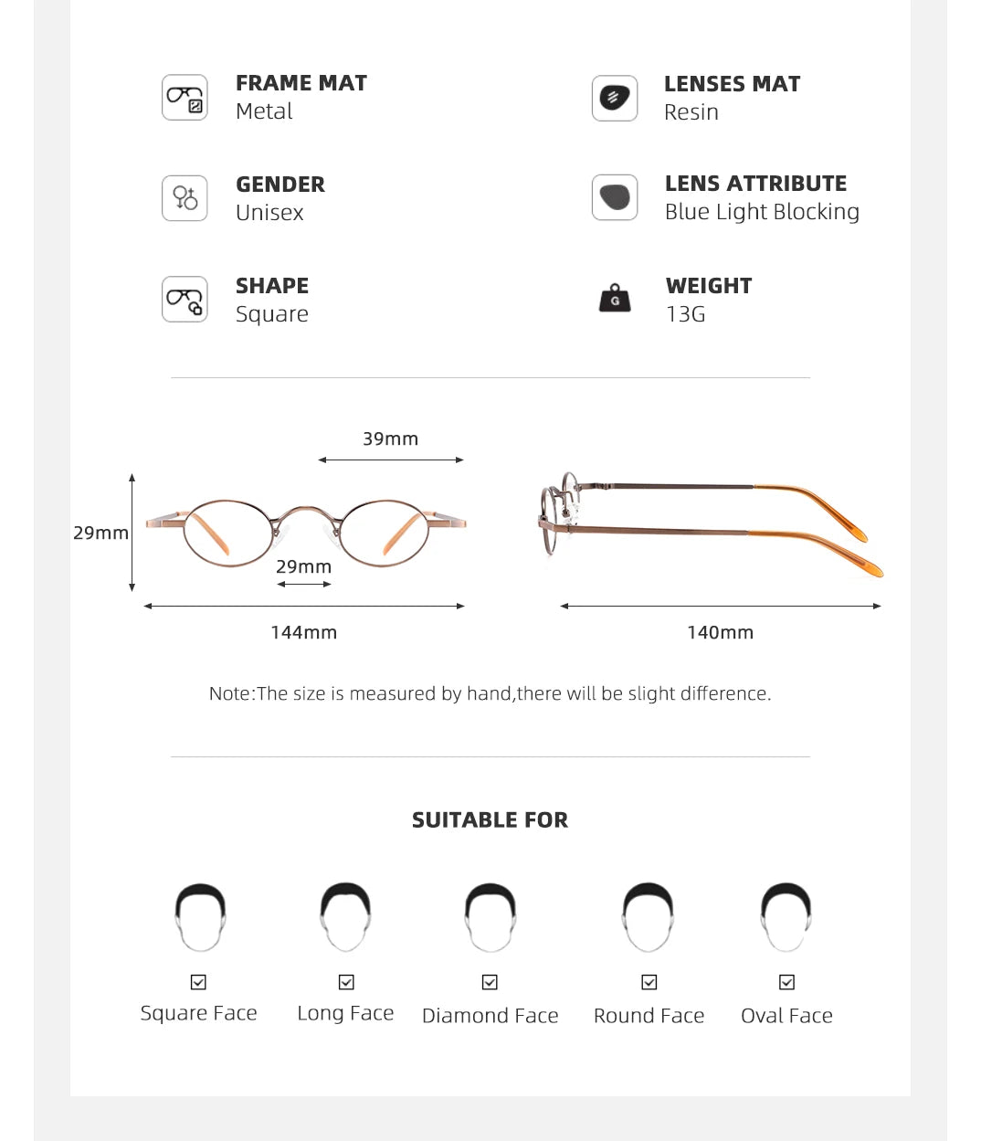 YINSQER Designer Small Round Glasses Frames for Women Optical Frames Men's Frame Glasses Women Luxury Brand Round Lenses Frames