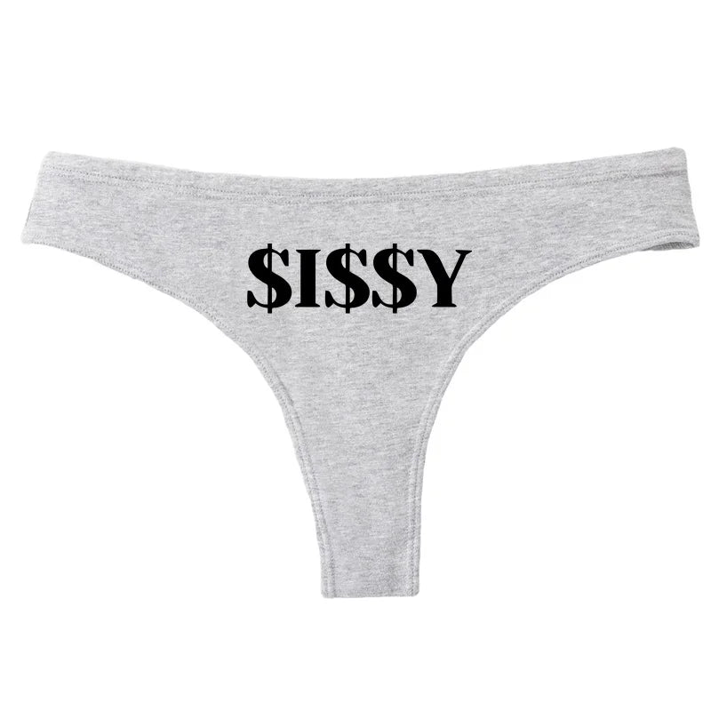 Multicolor Cotton Thongs Low Waist Underwear Thong Sexy Thongs For Women Funny Gifts Couple Gifts Thong Panties Ladies Underwear