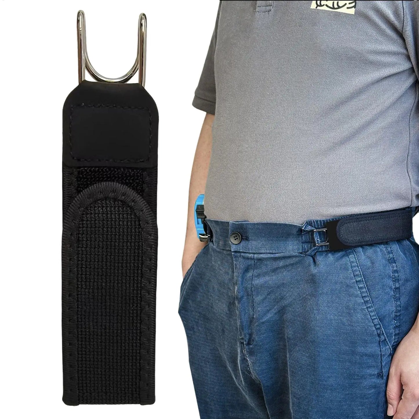 Buckle Free Waist Belts Men's Ultra-soft No Buckle Elastic Belts Adjustable Hook Unisex Waist Belt waist buckle Waist Belt