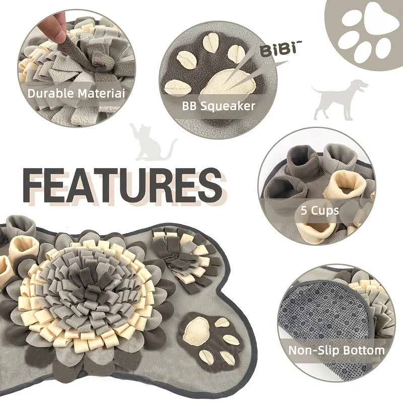 pet feeding mat For Dogs Interactive Durable Dog Slow Feeding Pad Training Mat For Foraging Skills And Slow Eating