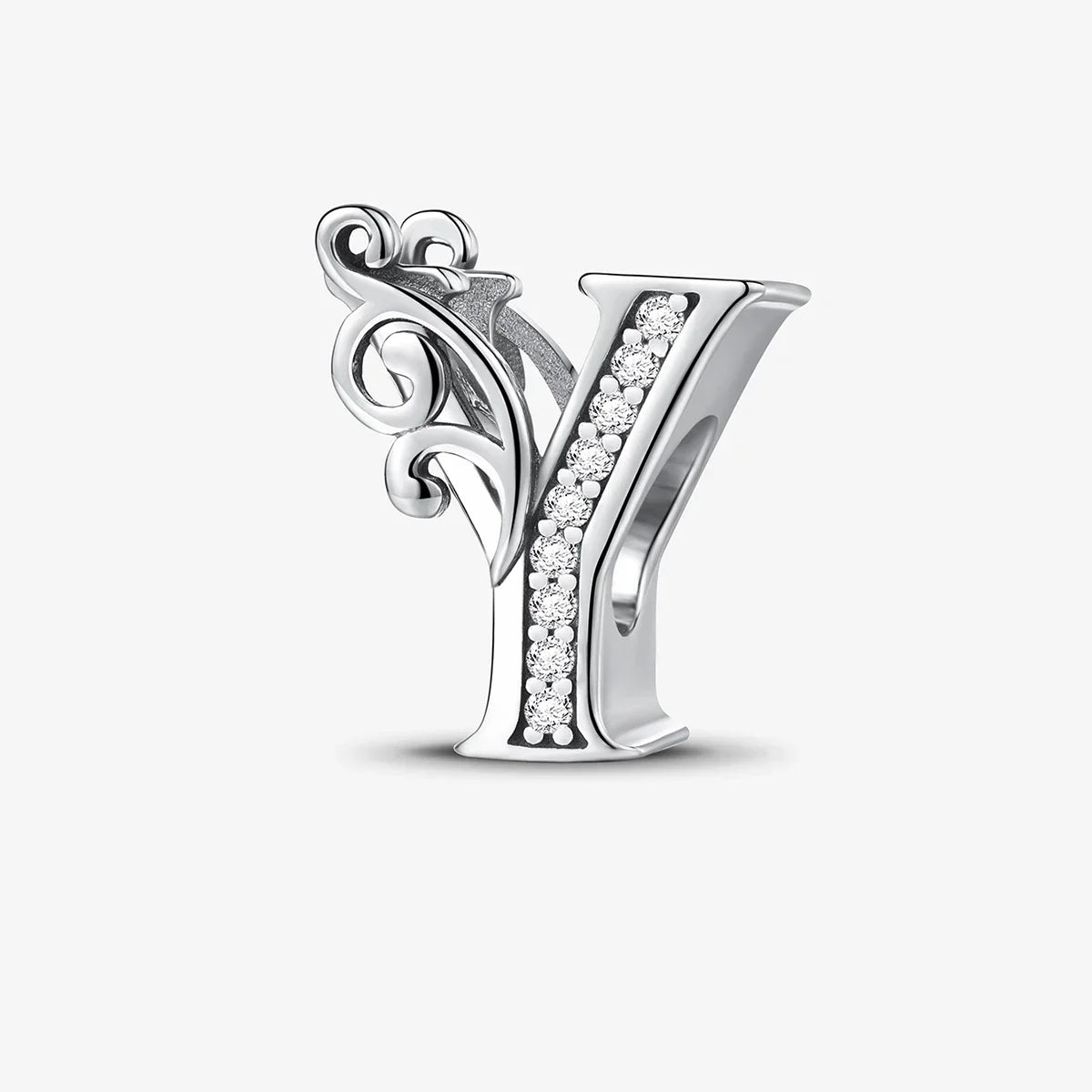 925 Sterling Silver English Letter Charms Beads Fit Original Pan DIY Bracelets Making Gift Of High Quality Fine Jewelry