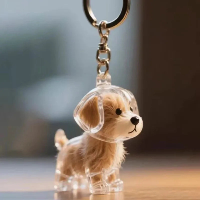 Transparent Pet Hair Keepsake Container Creative Handmade Cat Hair Pendant for Pet Hair Portable Keychain DIY Pendant Accessory