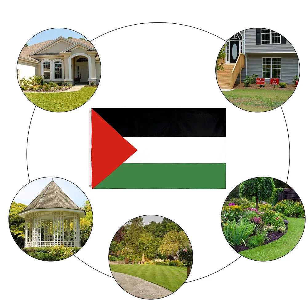 250*150/150*90/90*60/14*21cm Palestine Flag Polyester Flag Palestinian banner National Flags Conference Activity Home Decor