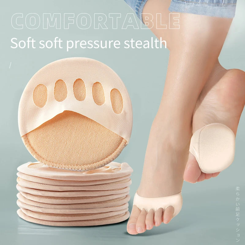 Five Toes Forefoot Pads for Women High Heels Half Insoles Calluses Corns Foot Care Absorbs Shock Socks Toe Pad Inserts