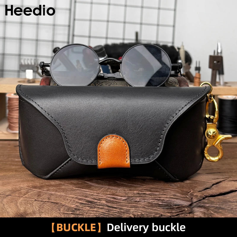 Genuine Leather Eye Glasses Bag for Eyeglass High Quality Handmade Causal Glasses Case Sunglasses Protector Pouch
