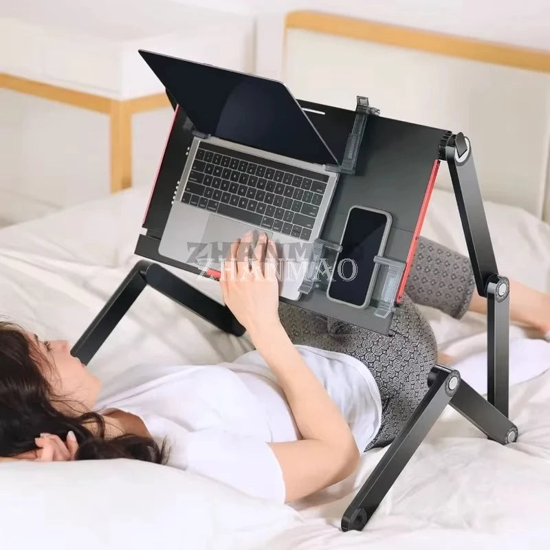 Laptop desk, foldable tablet stand, adjustable and movable