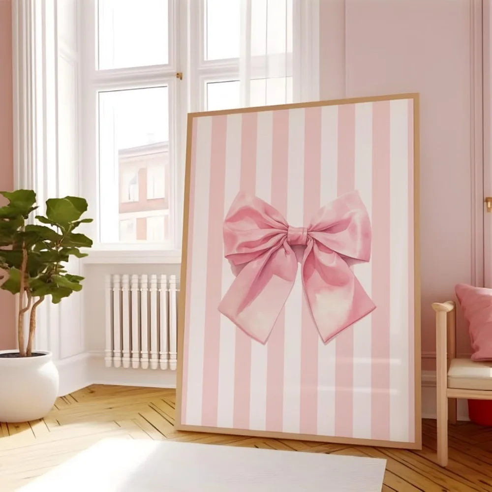 Frameless Pink Preparatory Student Printable Book Fragrance Girl Decor Fashion Dormitory Poster Book Lover Art Girl Bedroom Art