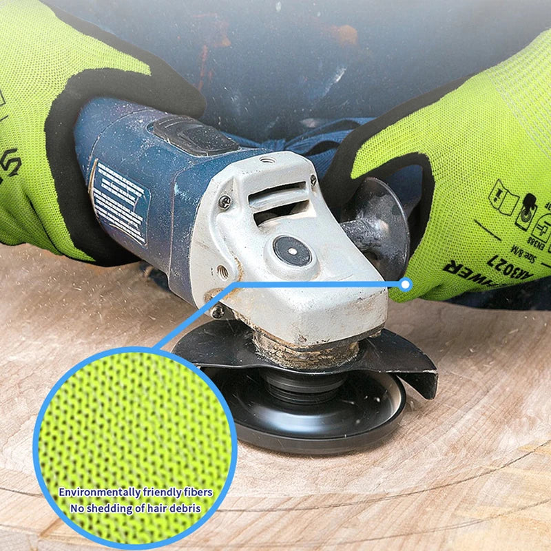 Steel-Wired A6 Gloves Provides anti-cut and anti-stab feature; Non-Slip and Resistant to Wear
