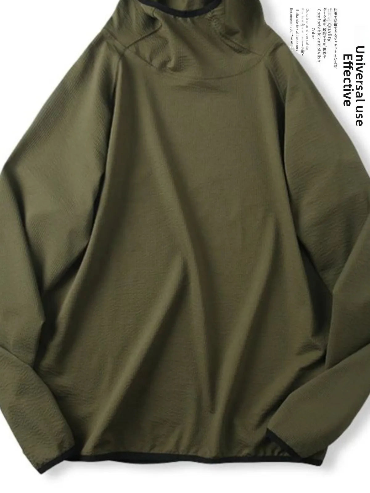 Unisex Outdoor Mountain Series Loose Fit Hoodie Thin Bubble Hooded Sweatshirt Breathable Long Sleeve T-Shirt for Teens