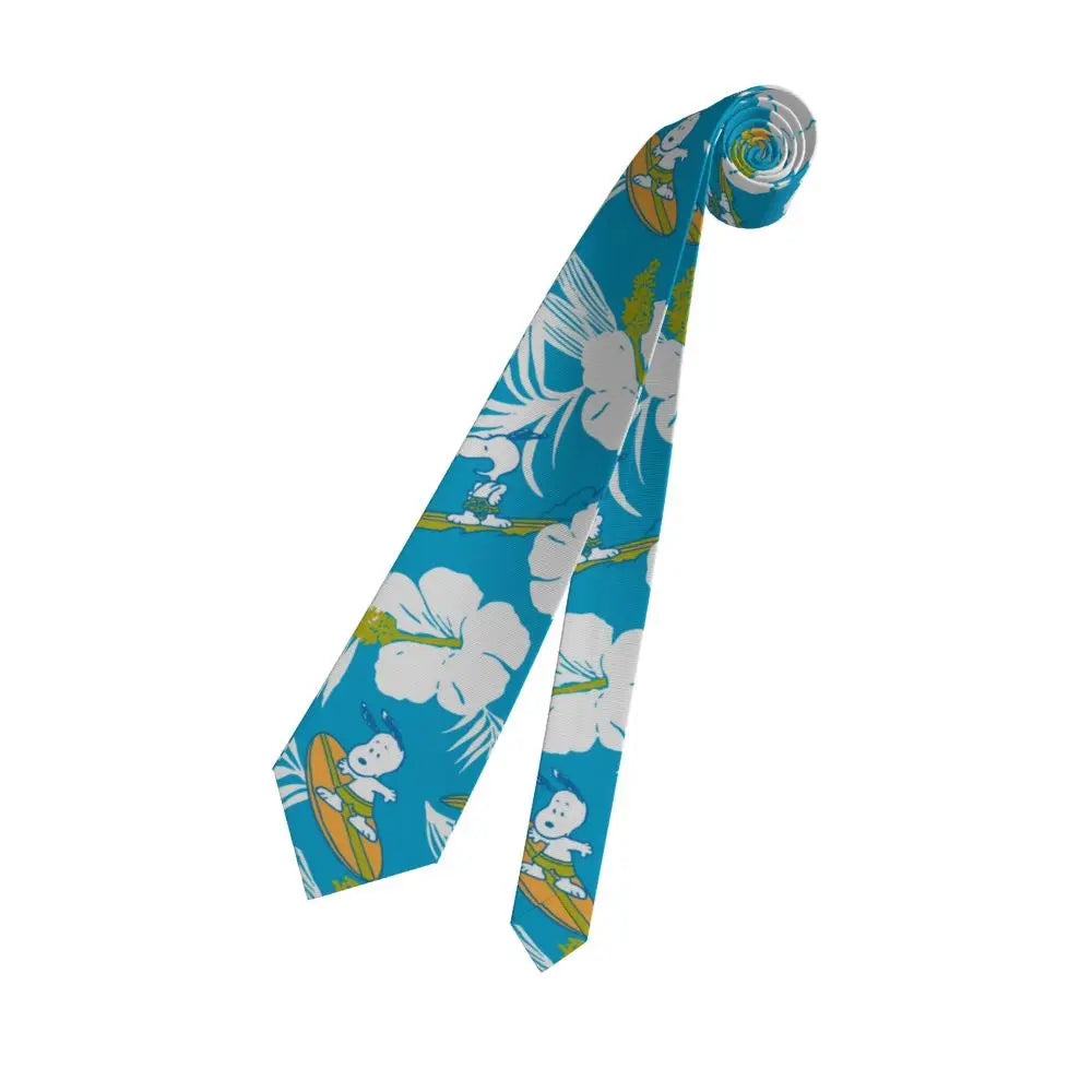 Snoopys & Woodstock Smile Giggle Laugh Neckties Silk 8 cm Neck Tie for Mens Shirt Accessories Cravat Wedding Accessories Office