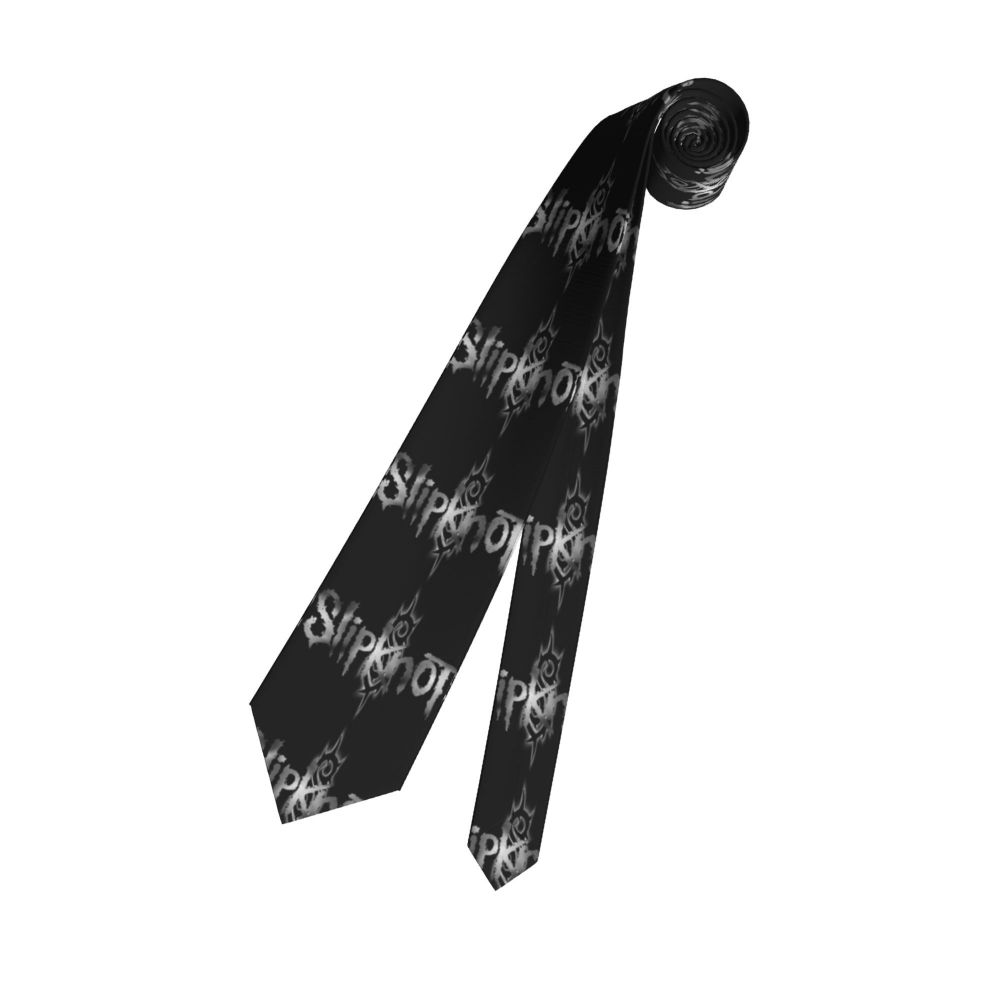 Slipknots Neckties Men's Customized Silk Heavy Metal Rock Music Gift Neck Tie for Office