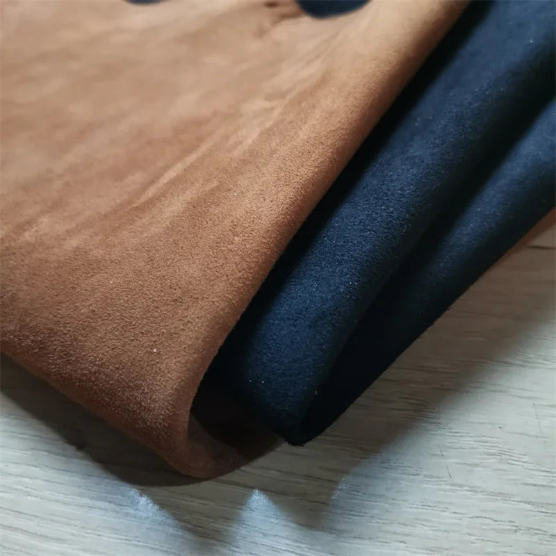 1mm Brown Black Sheep Suede .Top Leather.Real Leather Fabric.Handmade DIY For Clothes Inside.Package Edge.Whole Sheepskin