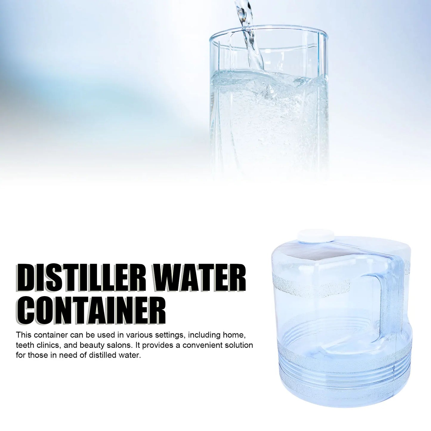 4L Water Distiller Purifier Filter Dispenser Heating Drinking Bottle Softener Stainless Steel Home Appliance Replacement Bottle