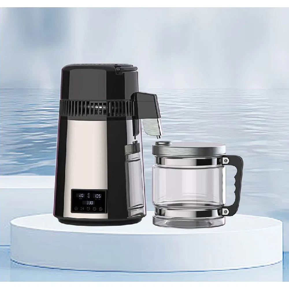 4L Water Distiller Purifier Filter For Three screen touch Display Stainless Steel Cooler Office Home Use Prevent Burning Dry