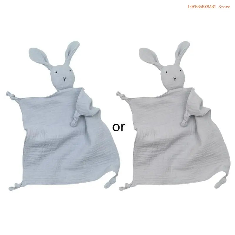 Baby Soothe Blanket Rabbit for Doll Appease Towel Gauze Bibs Teether Muslin Absorbent Bandana Infants Feeding Bib G 4XBC