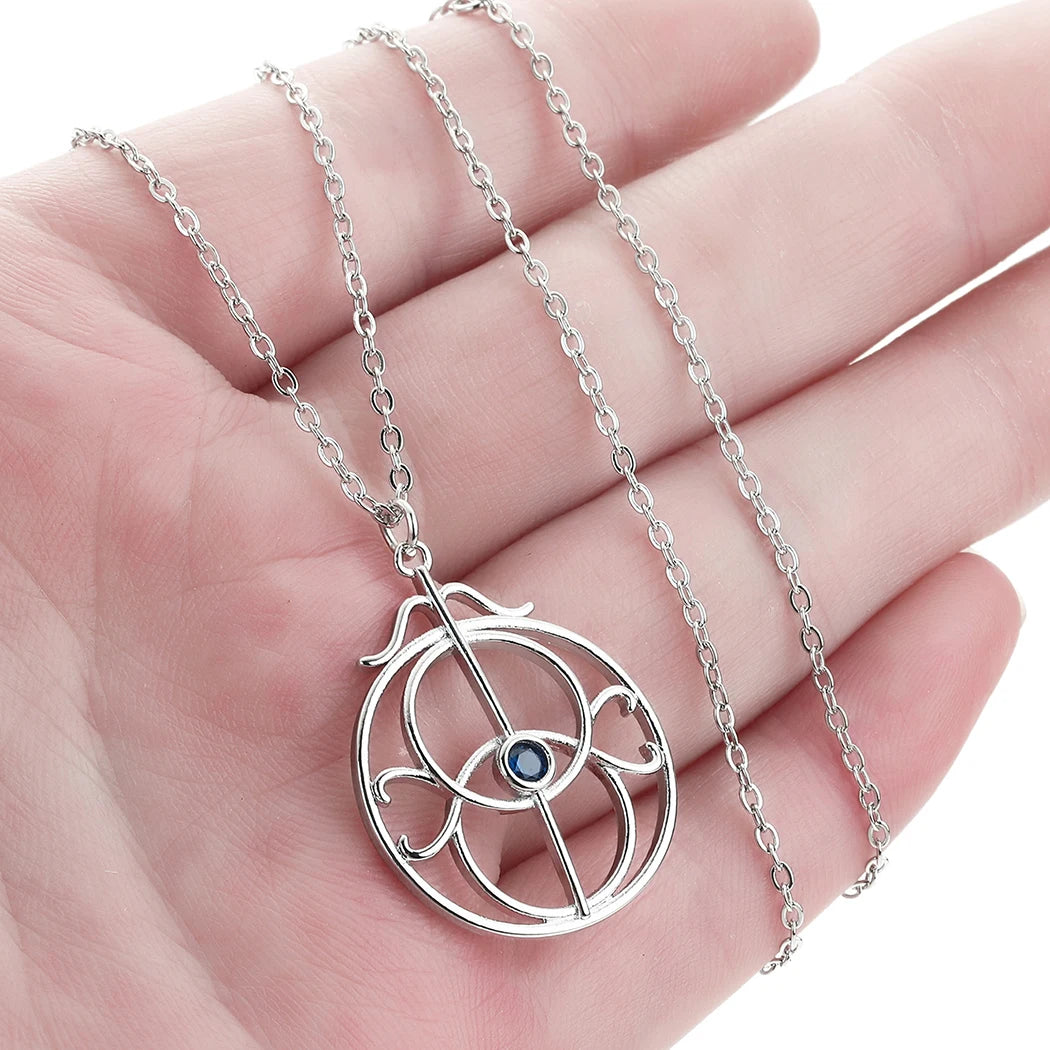 Eye of Elena Necklace Throne Of Glass Jewelry Bookish Fashion Necklace for Women Clavicle Choker Send to Friends Bookish Gifts