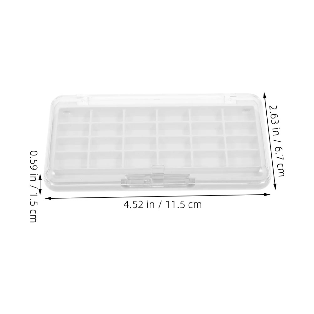 2pcs 24 Colors Empty Eyeshadow Palettes Diy Lipstick Case Powder Blush Storage Box Makeup Pan Sub-Packing Container Beauty Tools