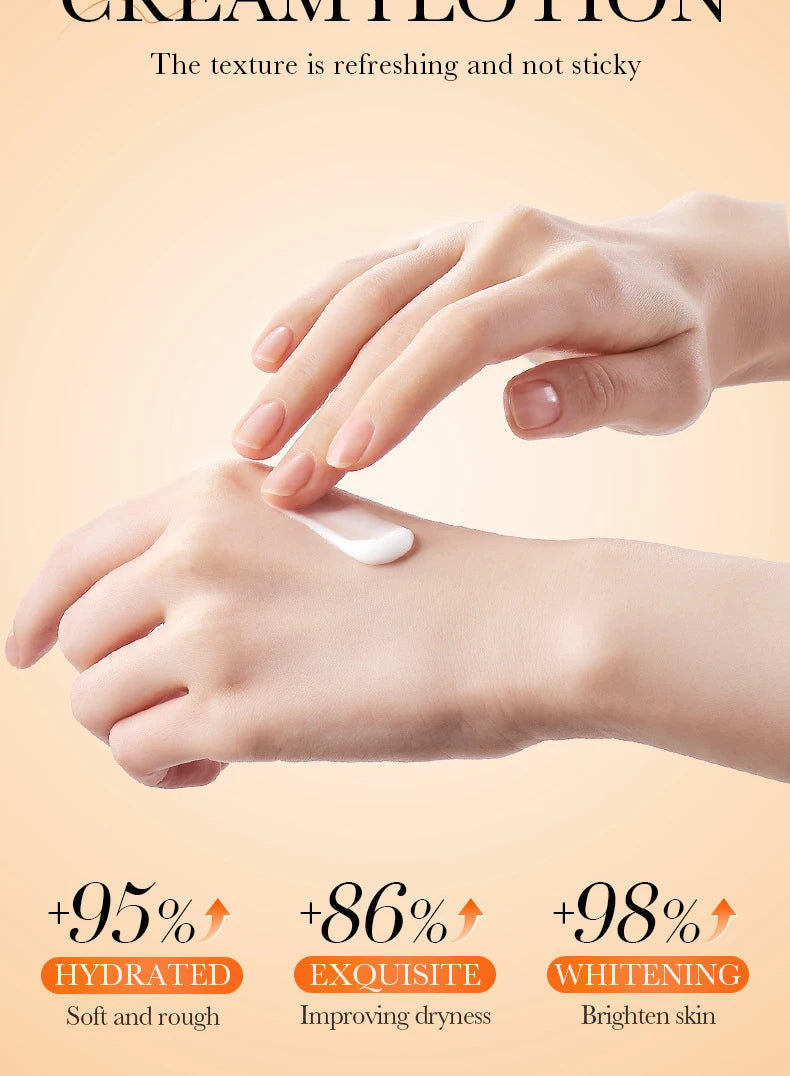 SADOER Skin Whitening Hand Cream Moisturizing Tender Nourish Non Greasy Hydrating Beauty Skin Care