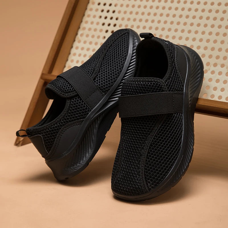 Wide Toe Box Elderly Shoes Comfort Walking Sneakers Diabetic Shoes Orthopedic Bunion Swollen Foot Hallux Valgus Thumb Eversion