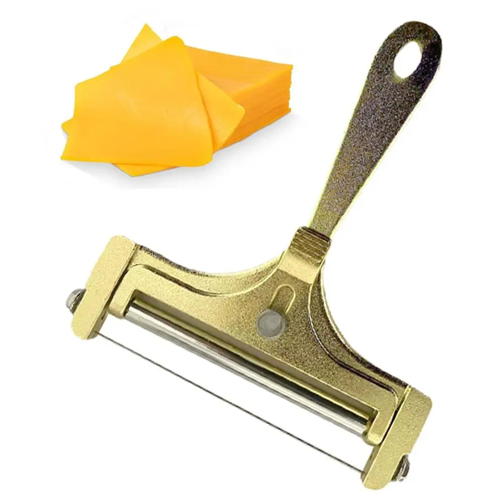 Cheese Slicer With Steel Wire & Roller Adjustable Kitchen Manual Slicer Cheese Butter Grater Thickness Cutter Che W9L5