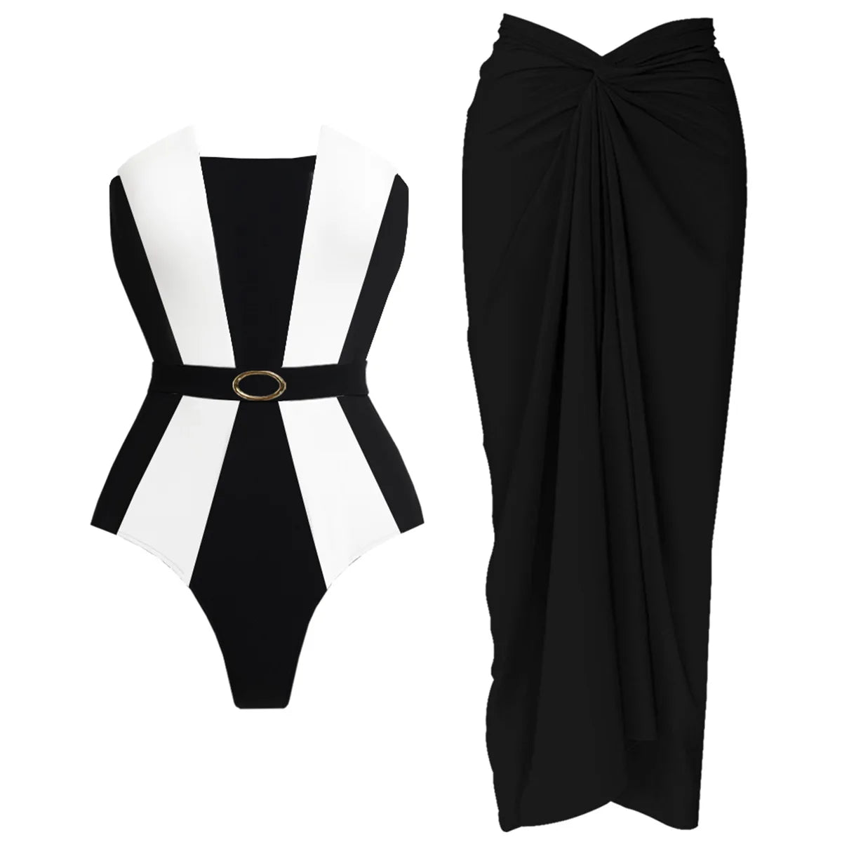 Patchwork Swimsuit 2026 Bandeau Biquini Sexy Bikini Women Swimwear Push Up Swim Suits Female Black White Bathingsuit Beachwear