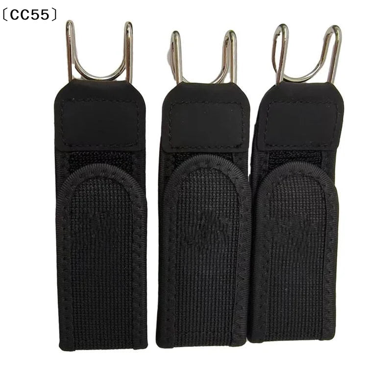 Buckleless Belt Hook Adjustable Metal Hook Elastic Belt Unisex Buckle-Free Invisible Waist Belt Closure For Outdoor Work〔CC55〕
