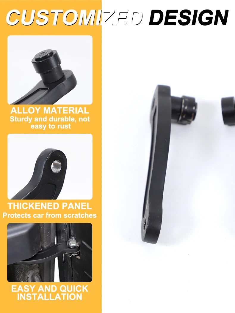 Carbon Steel Black Car Front Door Hinge Replacement Parts For Land Rover Defender 90 110 130 2004-2018 Car Accessories