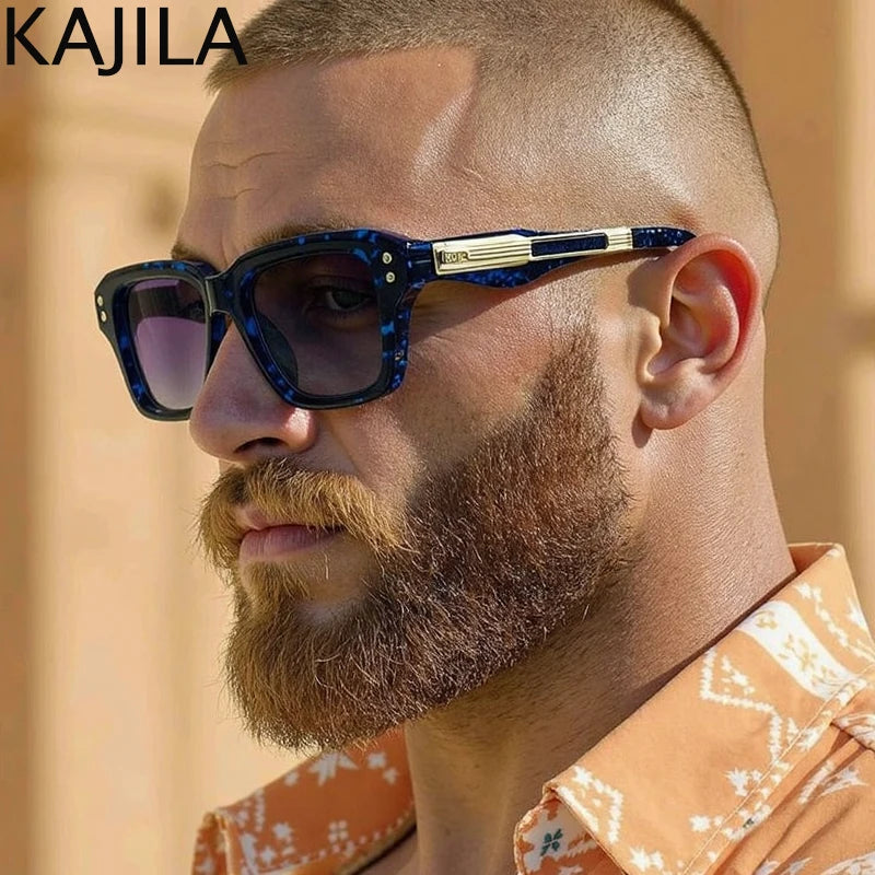 Retro Polarized Square Punk Sunglasses Men 2026 Luxury Brand Designer Classic Driving Shield Sun Glasses for Male Shades UV400
