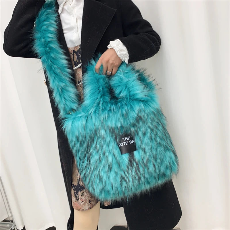 Large The Tote Bags for Women Winter Fashion New Shoulder Messenger Bag Female Designer Brand Sling Cross Handbags High Quality