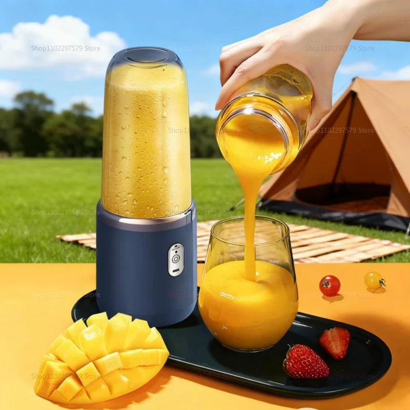 400ML Portable Electric Blender 40W USB Rechargeable Cordless Juicer High Powerful Juicer Cup For Smoothie Milkshake Juice Food