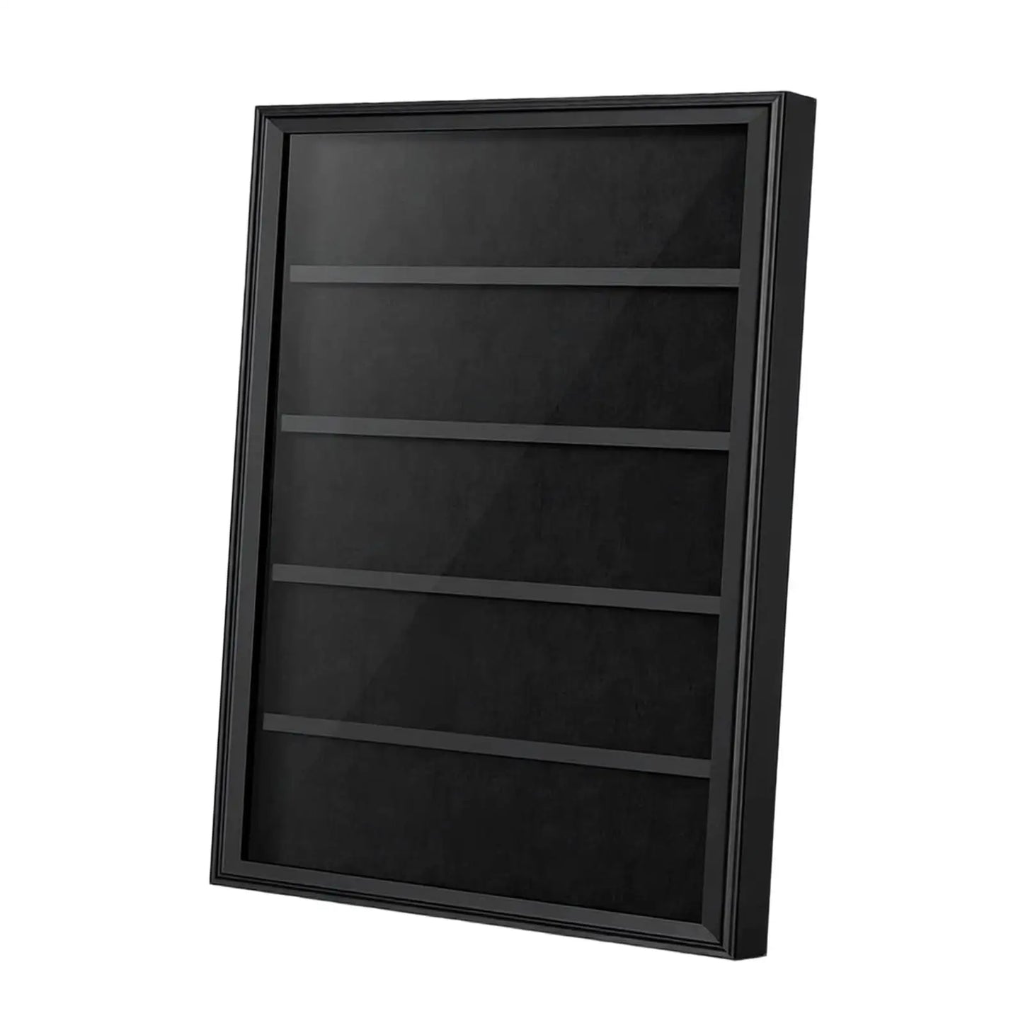 Baseball Card Display Case Display Frame Wall Cabinet Wooden Lockable with Acrylic Front for Hockey Collection