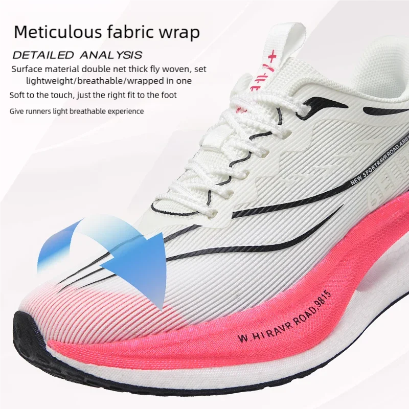 Running Shoes Men High Quality Full Palm Carbon Plate Cushion Professional Training Shoes Lightweight Wear-Resistant Sneakers