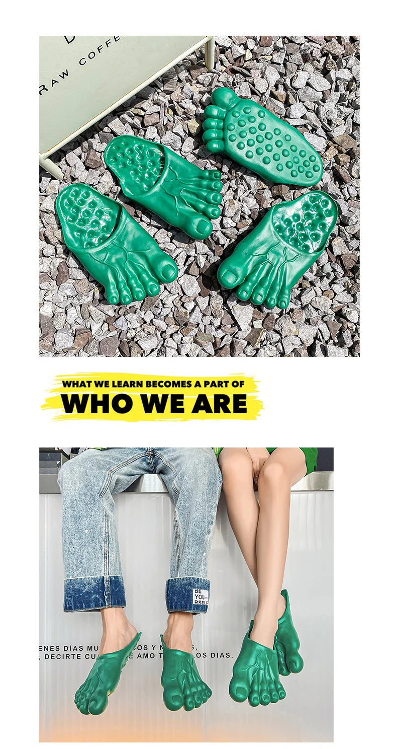 Funny Slippers Man Women Footwear Shoes For Men Sandals Male House Shoes Beach Slippers Uniex Slippers Bigfoot Amazing Sandals