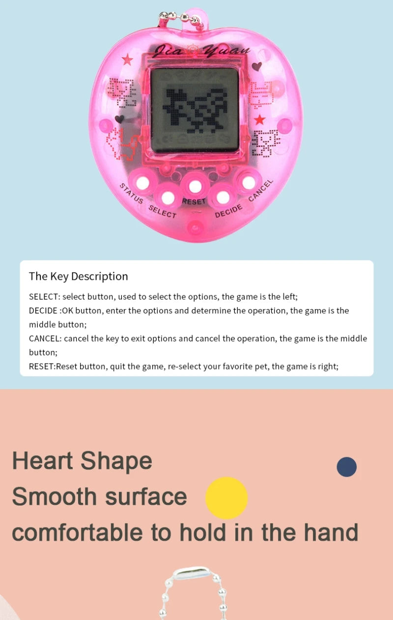 Virtual Pet Tamagotchi Tamagochi Toy in Russian Original German Spanish Polish Electronic Animals Kid Play Game Boy Child Pixel