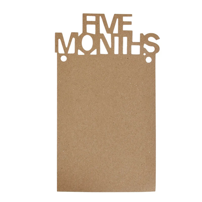 Birthday Baby One Year 12 Months Photo Banner Boy Girl 1 Year First Birthday Party Picture Photo Frame Garland Anniversary Decor