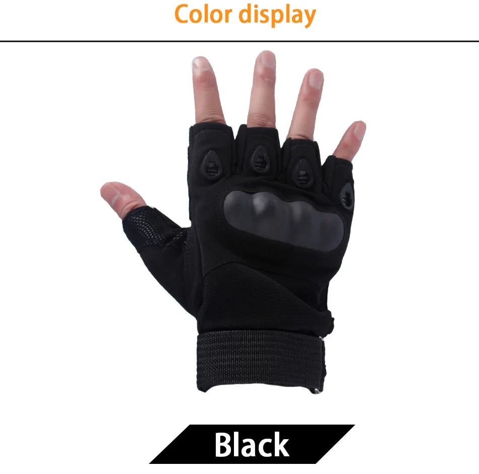 Outdoor Tactical Gloves Sport Gloves Half Finger Type Men Combat Gloves Shooting Hunting Gloves