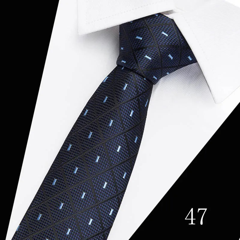 Hot Sale Necktie Man 7.5 cm Silk Tie Solid Color Gravatas Suit Accessories Fit Wedding Holiday Party