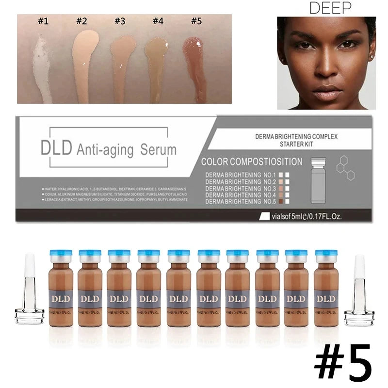 Korea 5ml Face BB Cream Glow Ampoule Starter Kit Peptide Lightweight Foundation Brightening Moisturize Sun Protection Skin Care