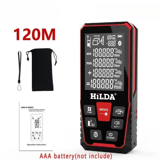 Laser Distance 50M/100M/120M Rangefinder Profesional Meter Laser Range Finder Ruler Test Tool