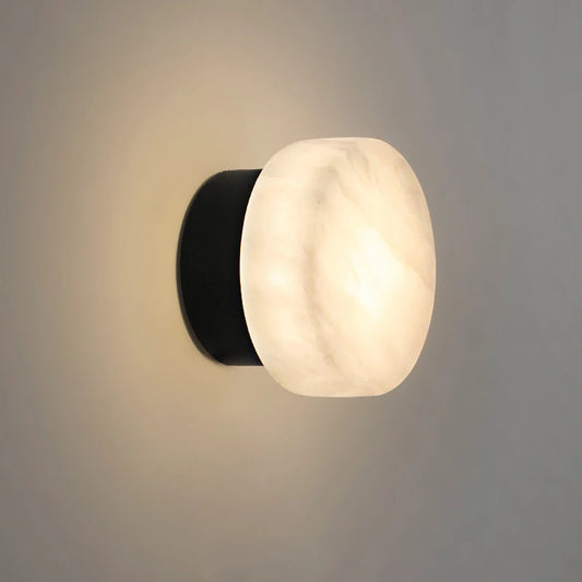 Natural Marble Wall Lamp French Style Background Wall Entryway Staircase Light Modern Indoor Bedside Hallway Lighting Fixture