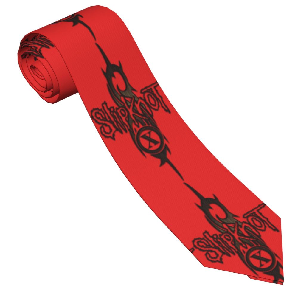 Slipknots Neckties Men's Customized Silk Heavy Metal Rock Music Gift Neck Tie for Office