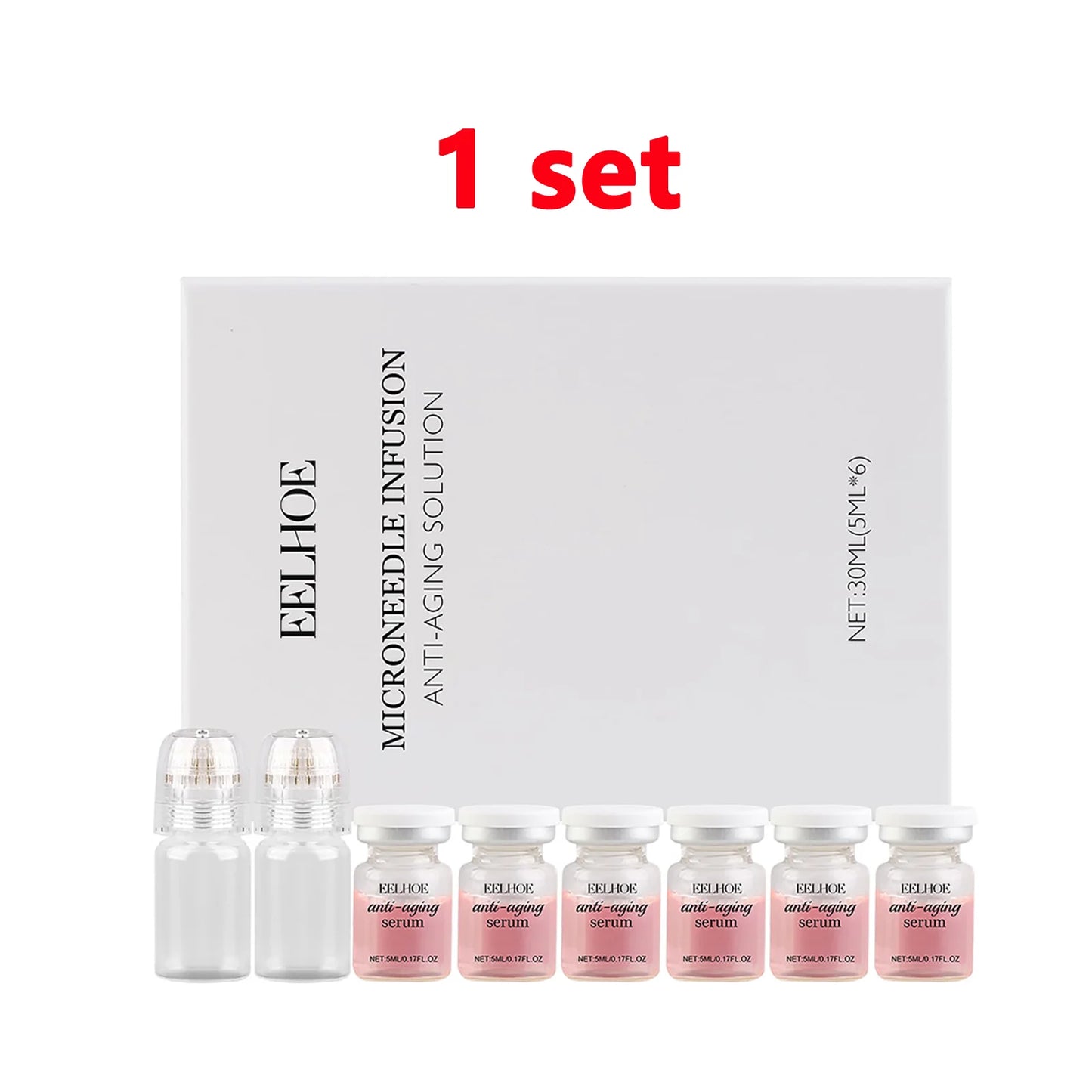 Moisturizing Renewal Set Firming Anti-Aging Essence Kit for Daily Care Improves Skin Texture Fine Lines Complete Skincare System